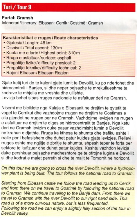 Albania: Elbasan, Berat 1:50 000. Mapa turystyczno-rowerowa 6 wydawnictwa Huber Kartographie. Informator