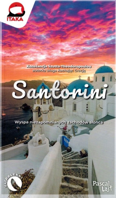 Santorini. Przewodnik Lajt wydawnictwa Pascal. Okładka
