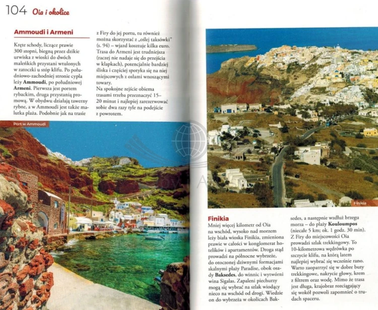 Santorini. Przewodnik Lajt wydawnictwa Pascal. Przykładowe strony 3