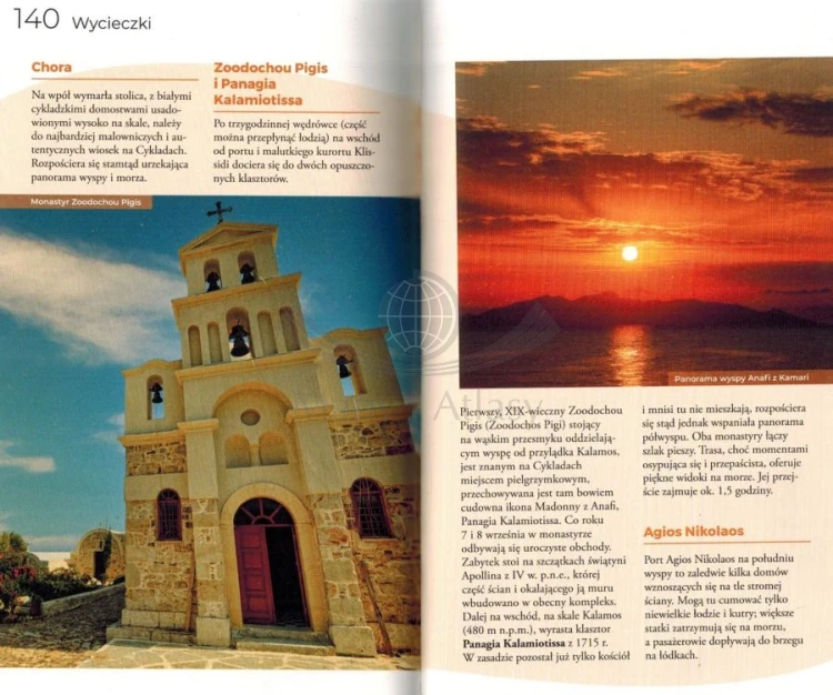 Santorini. Przewodnik Lajt wydawnictwa Pascal. Przykładowe strony 5
