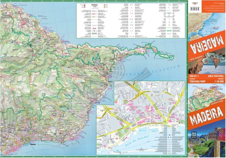 Madera 1:50 000. Laminowana mapa turystyczna wydawnictwa TerraQuest. Pierwsza strona