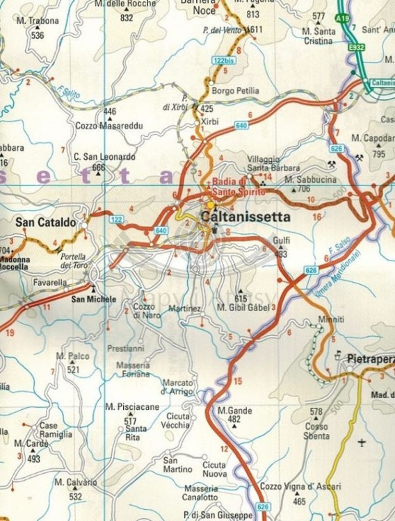 Sycylia 1:200 000. Wodoodporna mapa samochodowo-turystyczna wydawnictwa Reise Know-How. Fragment 2