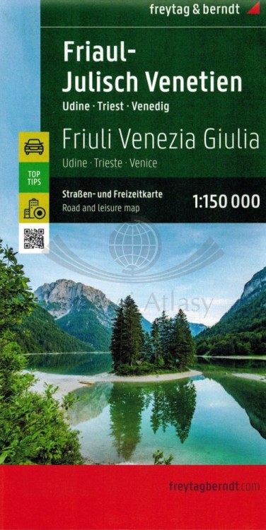 Friuli-Wenecja Julijska / Friaul - Julisch Venetien, Udine, Triest, Wenecja. Mapa samochodowo-turystyczna wydawnictwa Freytag & Berndt. Okładka