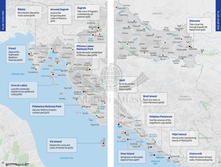 Chorwacja / Croatia. Przewodnik wydawnictwa Lonely Planet. Przykładowe strony 2