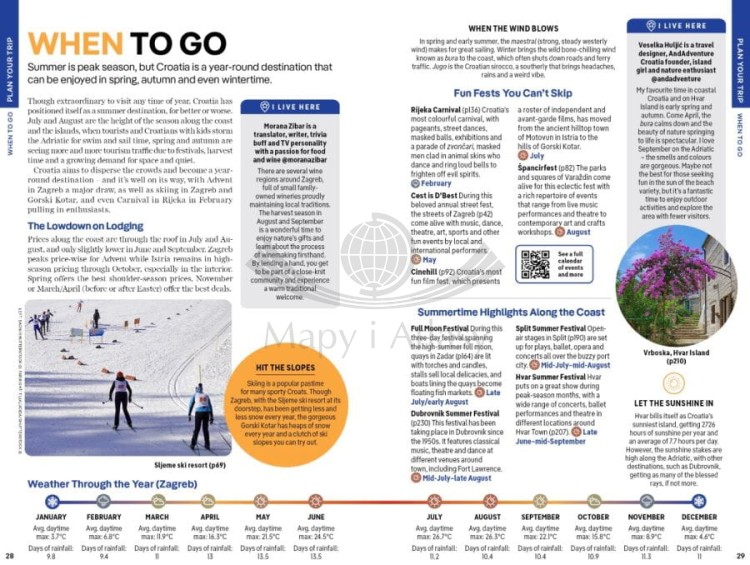 Chorwacja / Croatia. Przewodnik wydawnictwa Lonely Planet. Przykładowe strony 4
