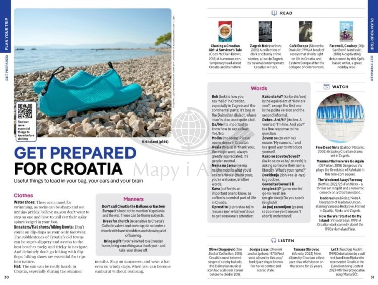 Chorwacja / Croatia. Przewodnik wydawnictwa Lonely Planet. Przykładowe strony 5