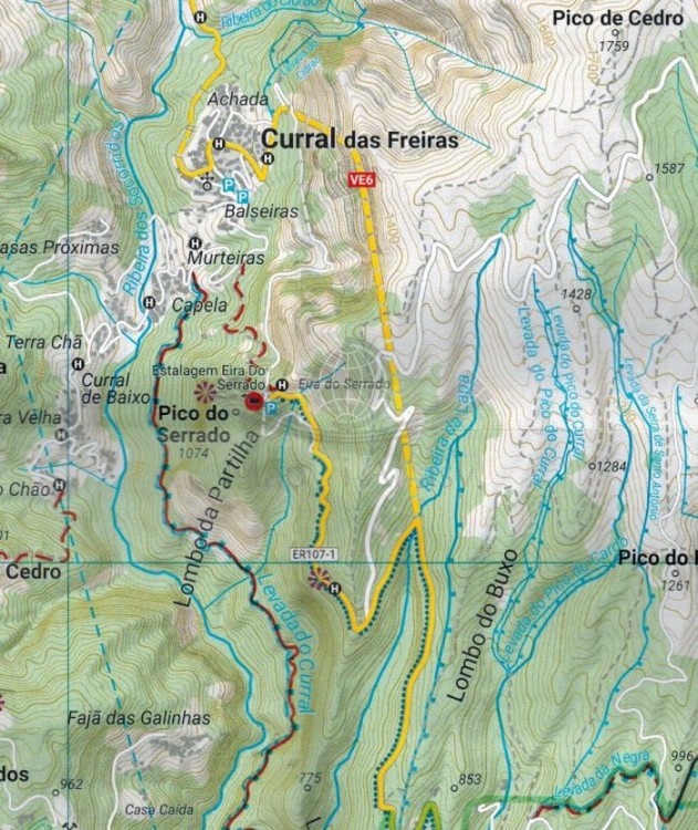 Madera 1:30 000. Mapa turystyczna WKP 1 wydawnictwa Freytag & Berndt. Fragment 2