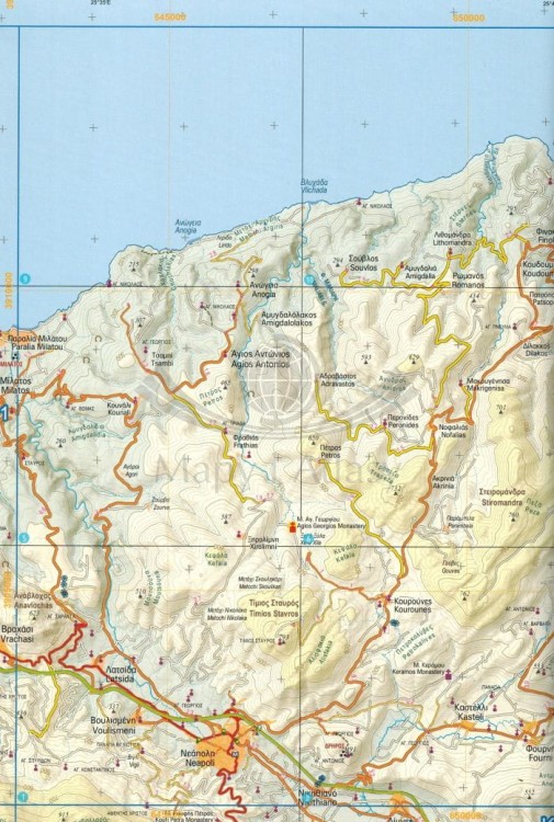 Kreta 1:50 000. Atlas turystyczny wydawnictwa Anavasi. Przykładowe strony 1