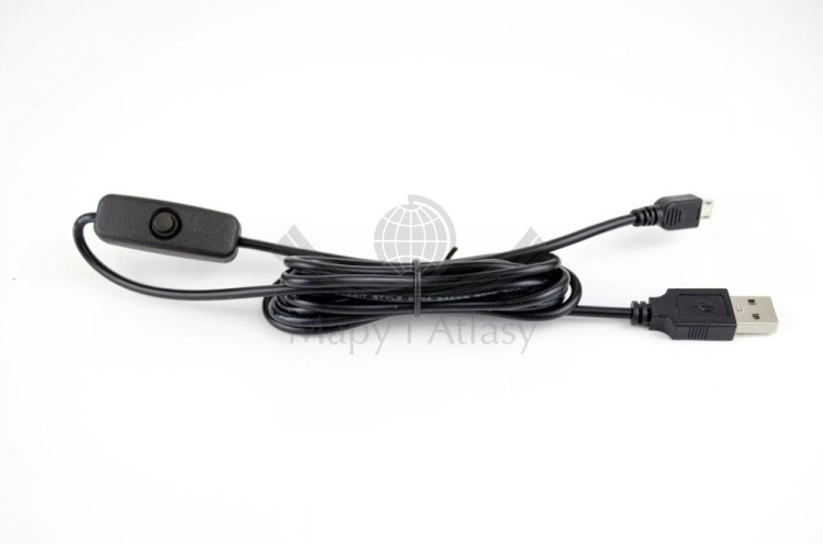Globus Gaja 25 cm. Fizyczny i polityczny, podświetlany. Kabel USB