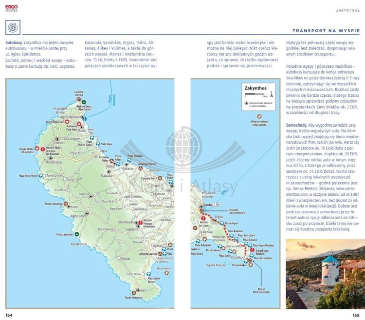 Korfu, Lefkada, Itaka, Kefalonia, Zakynthos. Przewodnik travelbook wydawnictwa Bezdroża. Przykładowe strony 3