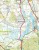 Mazurska Pętla Rowerowa / Mazury. Laminowana mapa turystyczna wydawnictwa Galileos.  Fragment 1