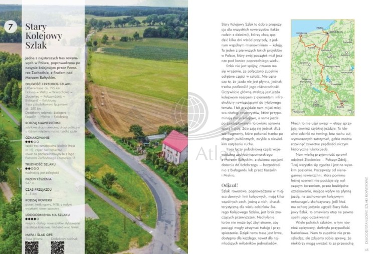 Szlaki rowerowe Polski. Przewodnik 70 najpiękniejszych tras wydawnictwa Bezdroża. Przykładowe strony  1