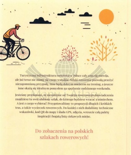 Szlaki rowerowe Polski. Przewodnik 70 najpiękniejszych tras wydawnictwa Bezdroża. Okładka -  tył