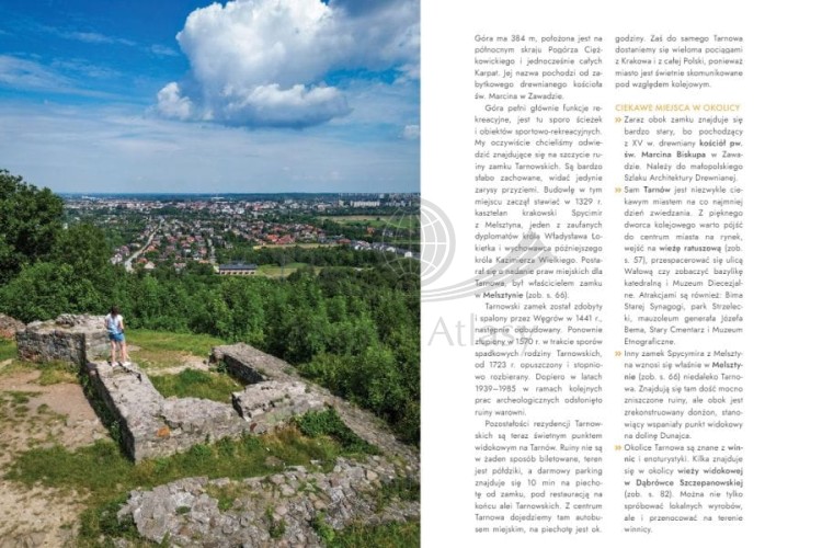 Małopolska: Pora na wycieczkę. 108 najpiękniejszych punktów widokowych w Małopolsce. Przewodnik wydawnictwa Bezdroża. Przykładowe strony 3