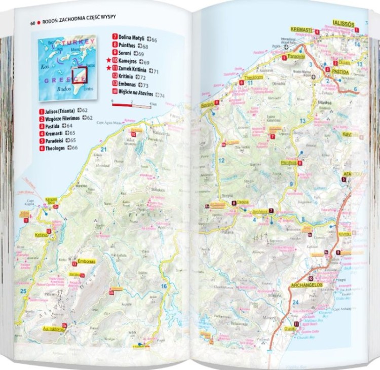 Rodos i Kos. Przewodnik light + laminowana mapa wydawnictwa ExpressMap. Przykładowe strony 3