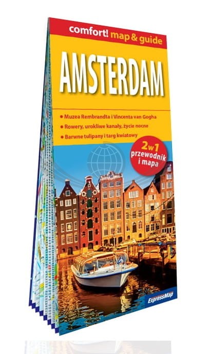 Amsterdam. Laminowana mapa / Plan miasta + Miniprzewodnik wydawnictwa ExpressMap. Okładka 2
