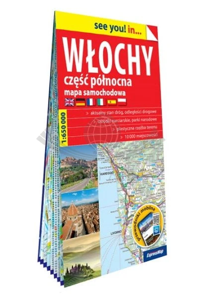 Włochy, część północna 1:650 000. Mapa samochodowa wydawnictwa ExpressMap. Okładka 2