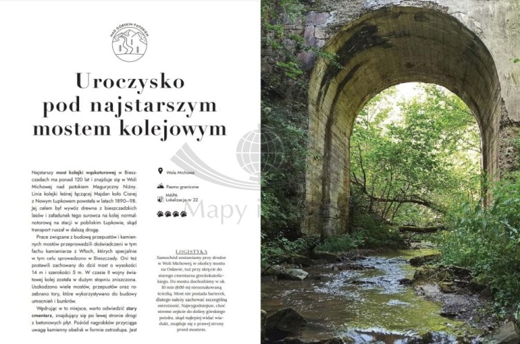 Dzikie Bieszczady. 100 nieznanych miejsc blisko natury. Przewodnik wydawnictwa Bezdroża. Przykładowe strony 1
