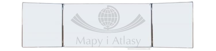 Tablica tryptyk biała 4,00 x 1,00 m typ A