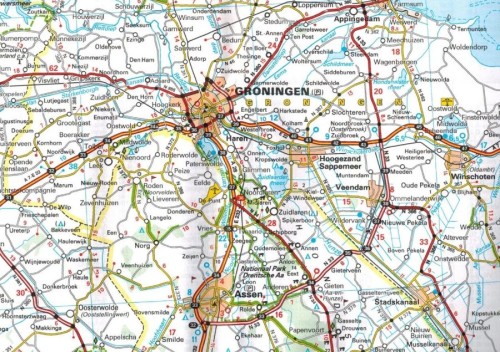 Beneluks 1:400 000. Belgia, Holandia, Luksemburg. Wodoodporna mapa samochodowa 795 wydawnictwa Michelin. Fragment 1