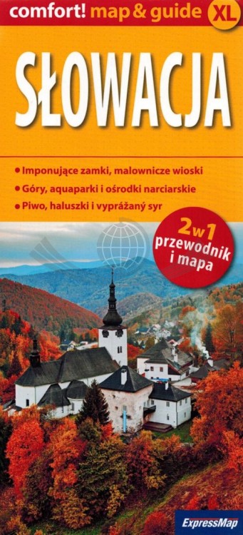 Słowacja. Laminowana mapa samochodowo-turystyczna + Miniprzewodnik wydawnictwa ExpressMap. Okładka 1