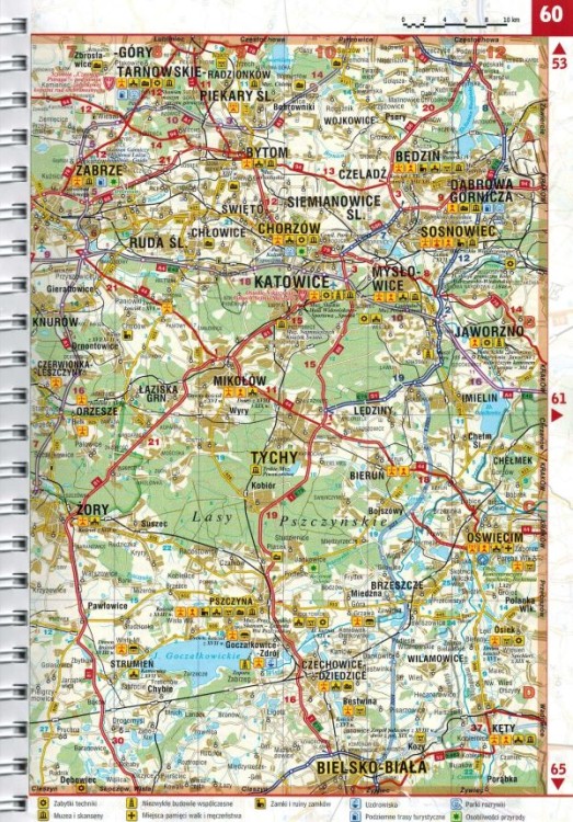 Polska 1:250 000. Atlas samochodowo-turystyczny wydawnictwa Demart. Mapa Polski - przykładowy arkusz 3