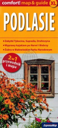 Podlasie. Laminowana mapa turystyczna + Miniprzewodnik wydawnictwa ExpressMap. Okładka 1