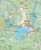 Bory Tucholskie - Szlak Kajakowy Brdy. Mapa turystyczna wydawnictwa Compass. Fragment 1