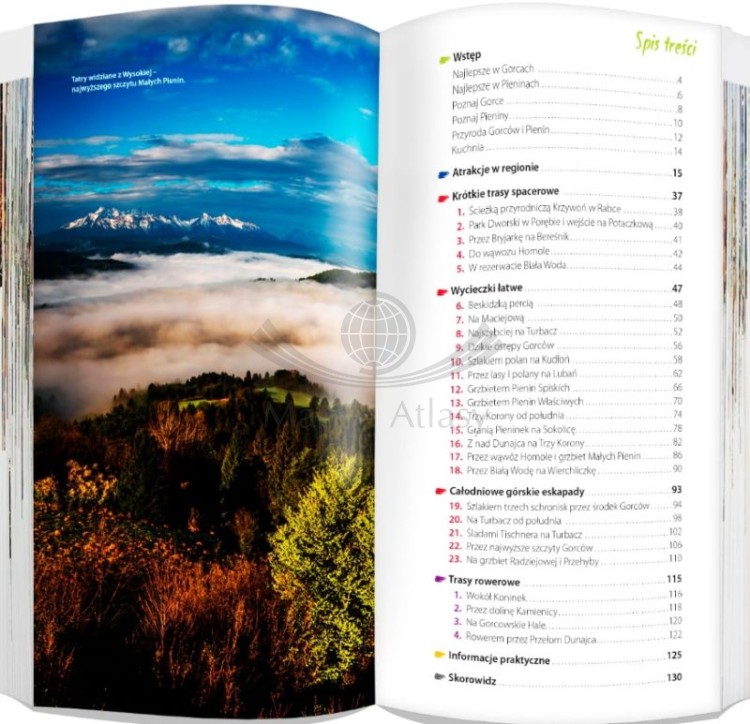 Gorce i Pieniny. Przewodnik light + laminowana mapa wydawnictwa ExpressMap. Spis treści