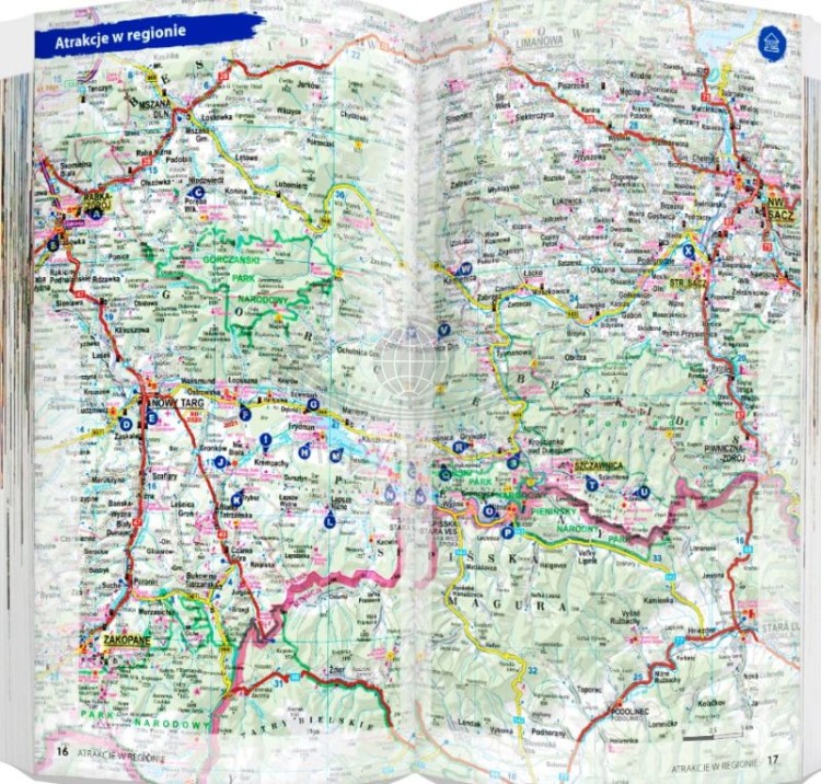 Gorce i Pieniny. Przewodnik light + laminowana mapa wydawnictwa ExpressMap. Przykładowe strony 1