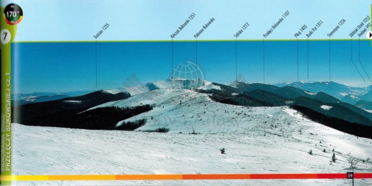 Panoramy widokowe Bieszczad Wysokich. Przewodnik dla łowców krajobrazów wydawnictwa WiT. Przykładowa panorama 1