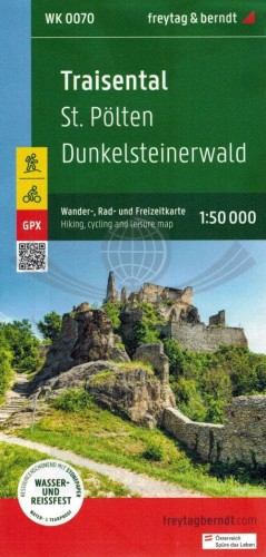 Traisental, Sankt Polten, Dunkelsteinerwald. Mapa turystyczna WK 0070 wydawnictwa Freytag & Berndt. Okładka
