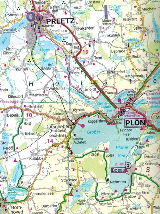 CCI20240528_0012.Schleswig-Holstein / Szlezwik-Holsztyn. Hamburg. 1:150 000. Mapa samochodowa wydawnictwa Freytag & Berndt. Fragment 3