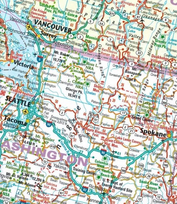 USA / Stany Zjednoczone 1:4 700 000. Wodoodporna mapa samochodowo-turystyczna wydawnictwa Reise Know-How. Fragment 1