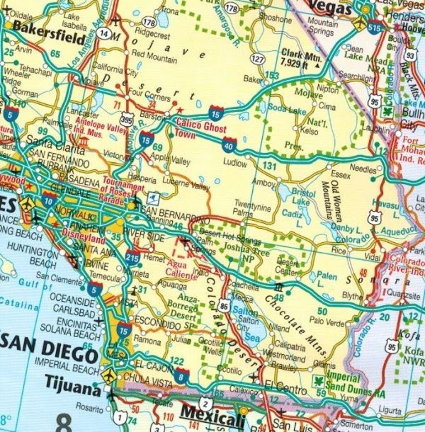 USA / Stany Zjednoczone 1:4 700 000. Wodoodporna mapa samochodowo-turystyczna wydawnictwa Reise Know-How. Fragment 2