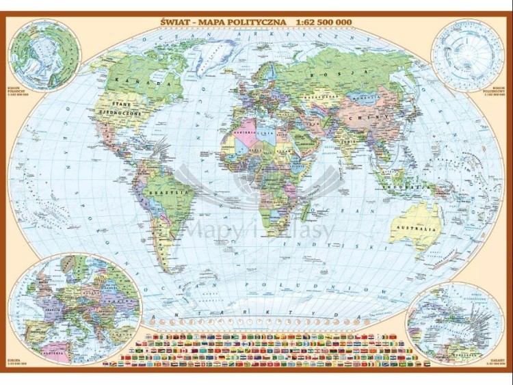 Puzzle świat polityczny. Puzzle 200 elementów wydawnictwa ArtGlob.