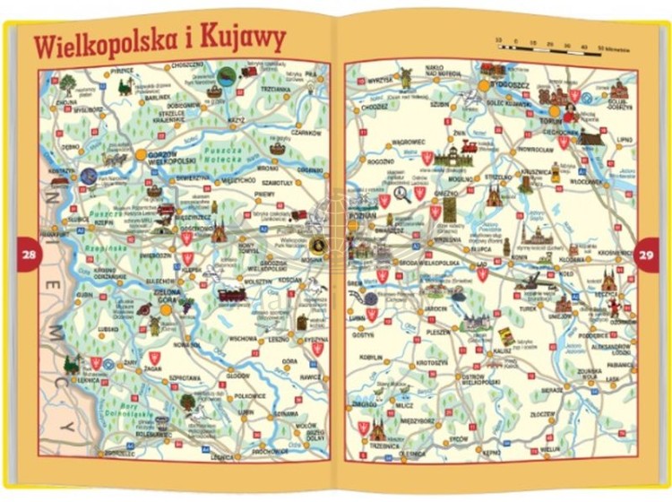 Polska dla dzieci. Przewodnik z mapami wydawnictwa Demart. Przykładowe strony 1