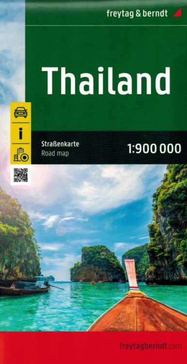 Tajlandia 1:900 000. Mapa samochodowo-turystyczna wydawnictwa Freytag & Berndt. Okładka
