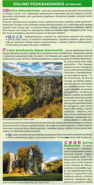 Dolinki Podkrakowskie 1:25 000. Mapa turystyczna wydawnictwa Compass. Informator