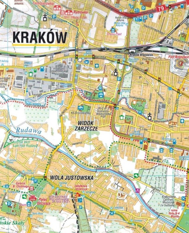 Dolinki Podkrakowskie 1:25 000. Mapa turystyczna wydawnictwa Compass. Fragment 1