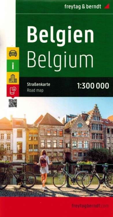 Belgia i Luksemburg. Mapa samochodowo-turystyczna. Wyd. 2023. Freytag & Berndt. Okładka
