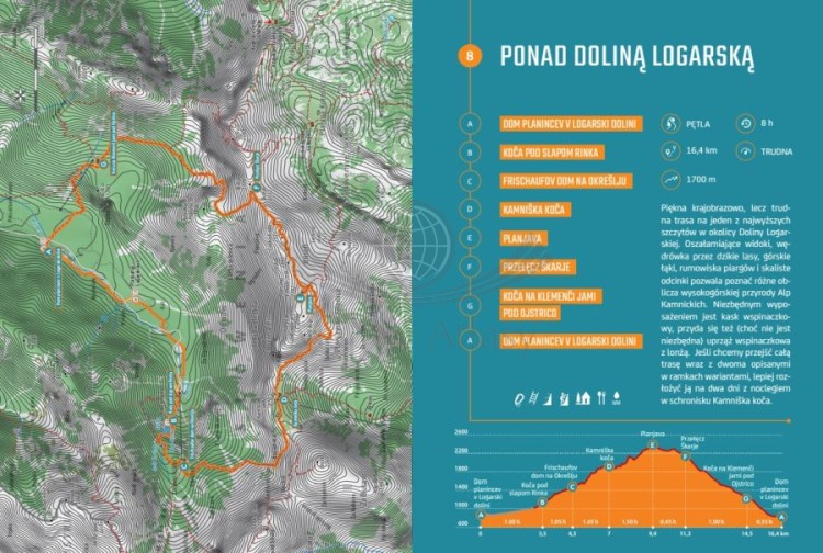Słowenia. Przewodnik trek&travel wydawnictwa Bezdroża. Przykładowe strony 2