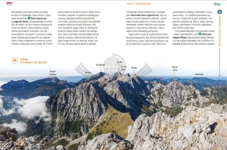 Słowenia. Przewodnik trek&travel wydawnictwa Bezdroża. Przykładowe strony 3