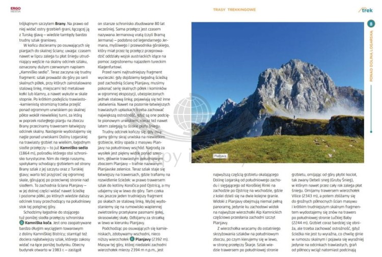 Słowenia. Przewodnik trek&travel wydawnictwa Bezdroża. Przykładowe strony 5