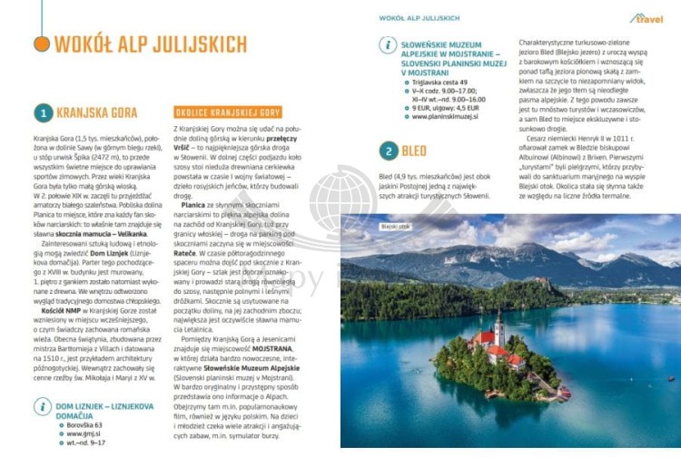 Słowenia. Przewodnik trek&travel wydawnictwa Bezdroża. Przykładowe strony 6