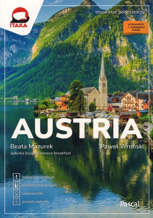 Austria. Inspirator Podróżniczy. Przewodnik + mapa wydawnictwa Pascal. Okładka
