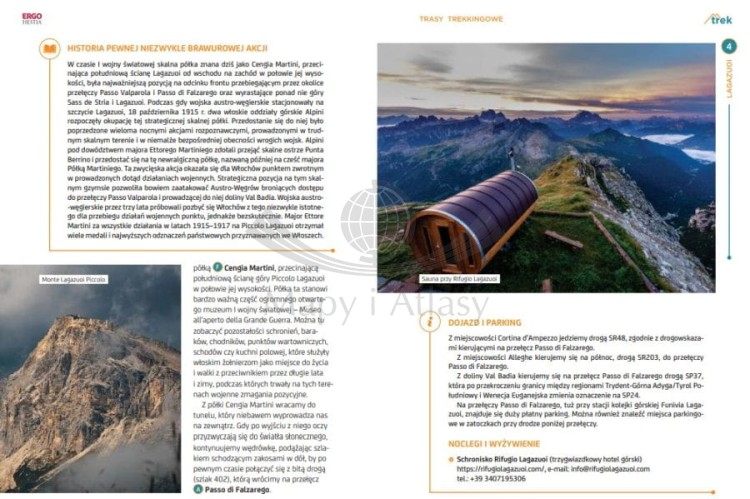 Dolomity i Jezioro Garda. Przewodnik trek&travel wydawnictwa Bezdroża. Przykładowe strony 5