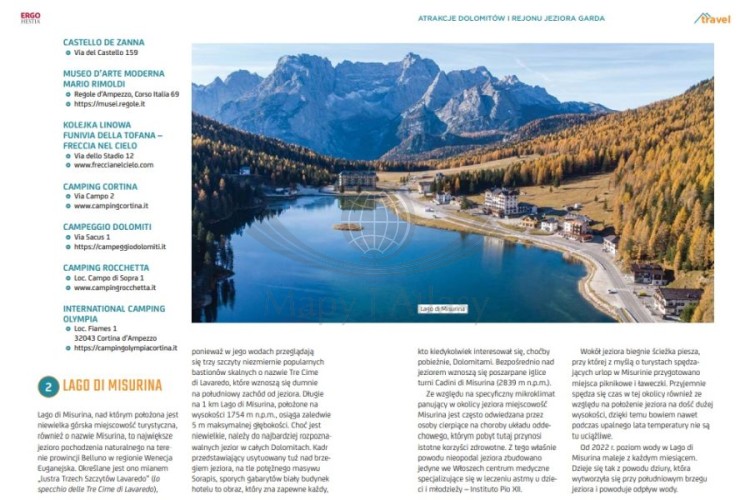 Dolomity i Jezioro Garda. Przewodnik trek&travel wydawnictwa Bezdroża. Przykładowe strony 8