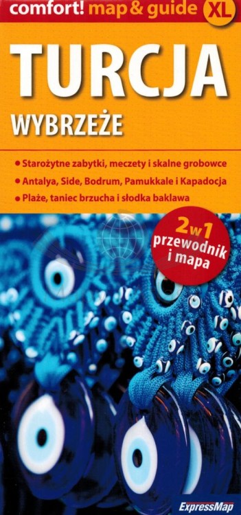Turcja / Riwiera turecka. Laminowana mapa samochodowo-turystyczna + miniprzewodnik wydawnictwa ExpressMap. Okładka