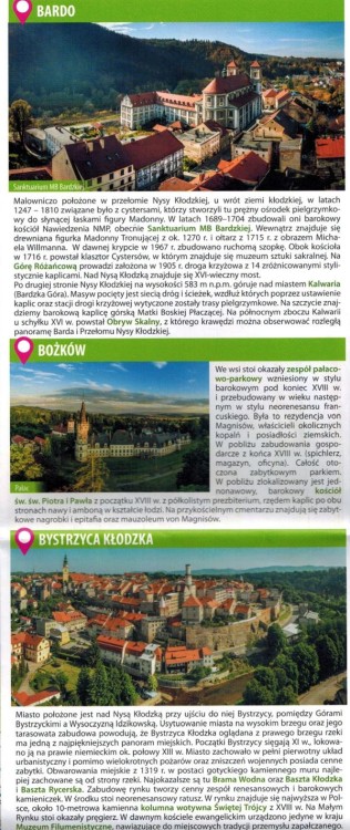 Kłodzko. Kotlina Kłodzka. Plan miasta / Mapa turystyczna wydawnictwa Galileos. Informator 1